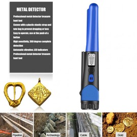Uadme Metal Detector Pinpointer IP66 Waterproof Handheld Pin Pointer Portable High Sensitive Metal Detector for Security Inspection, Detection of Electronic Products, Metal Objects