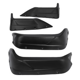 HECASA Fender Flares Compatible with 2014-2023 Yamaha Viking VI Extended Mud Flap Guard Kit Replacement for 1XDF15E0T000 Plastic Black