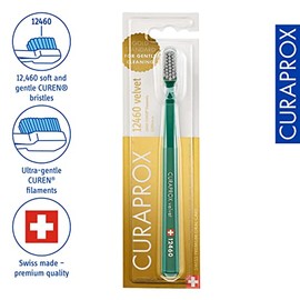 Cepillo De Dientes Curaprox Cs 12460 Velvet Soft – Cuidado De Encías Sensibles | Limpieza Ultrasuave Con 12,460 Filamentos | Paquete Individual, Color