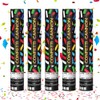 ZOYDP 5 PCS Confetti Cannons, Confetti Cannons Biodegradable 30cm, Multi