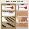 TEHAUX Felt Dart Board Wall Protector, Wood Grain Foldable Square