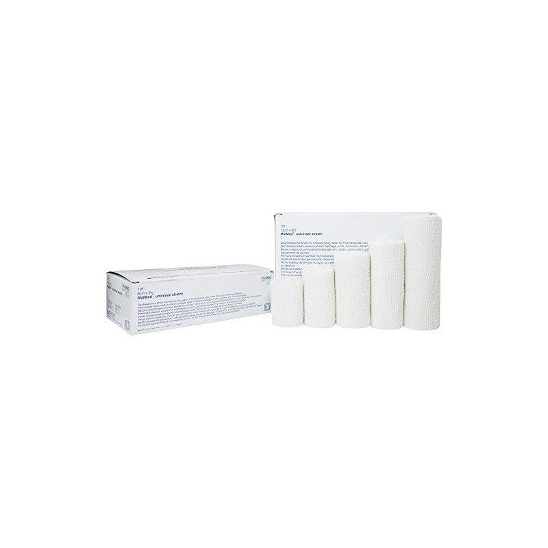 Pack of 10 x maimed® Permanently Elastic Bandage Stretch 4