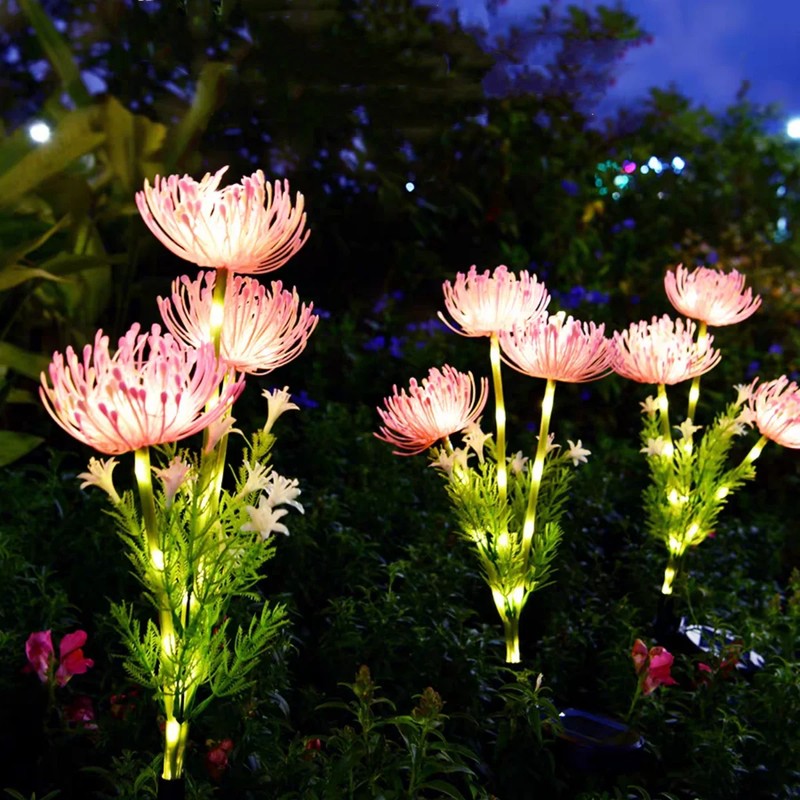 Solar Flower Garden Light for Outdoor Décor – Waterproof Ground