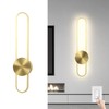 JAYMP Modern Wall Sconce 4000K Dimmable LED Wall Light Fixture,