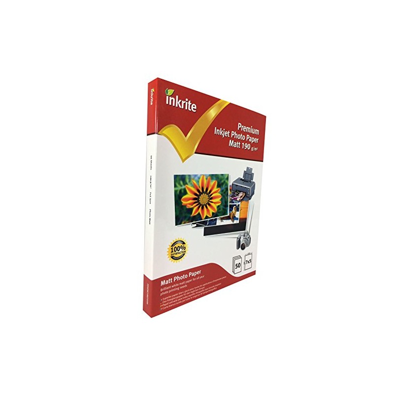 Inkrite 7 x 5 mm 190 GSM PhotoPlus Professional Paper