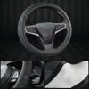 GIANT PANDA Car Steering Wheel Cover Customized for Chevy, Black