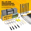 Haokelball Professional Badminton Set with Anti-Sag Design, Portable Badminton Net,