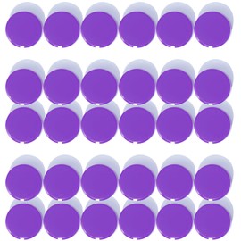 DUJEQM Round Fridge Magnets, Small Refrigerator Magnet, Whiteboard Magnets for Office, Notice Boards (2cm magnet-Purple-30pcs)