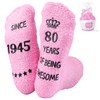 Belillpipi 80th Birthday Gifts for Men 1945 Birthday Gifts 80th Birthday Socks for Women Presents for 80th Birthday Funny 80th Birthday Gift Ideas for Grandma 80th Birthday
