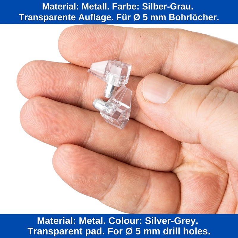 Shelf Brackets, Pack of 24, Shelf Supports for Diameter 5