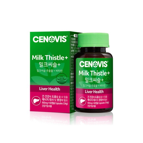 Cenovis Milk Thistle Plus 60 capsules, 2 months supply / 세노비스 밀크씨슬 플러스 60캡슐 2개월분
