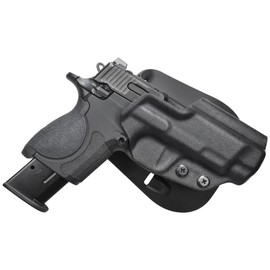 OWB Paddle Holster - Outside The Waistband fits S&W CSX E-Series 3.6'' (Black, Right)
