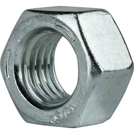 1/4"-28 Grade 5 Finished Hex Nuts, Electro Zinc Plated Steel Clear Finish, Quantity 100 by Fastenere