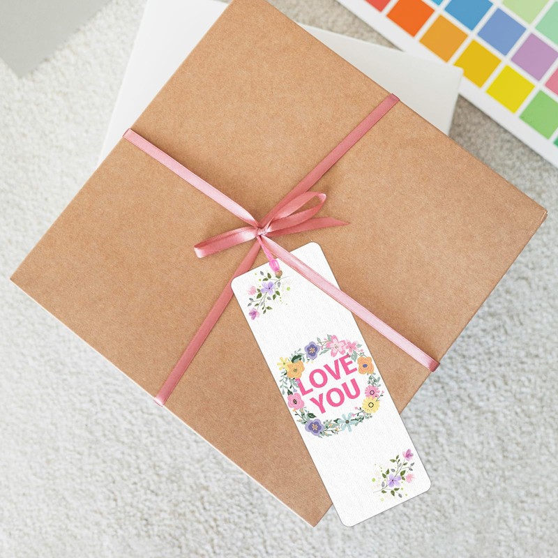 DSYIL 100 Sets Watercolor Paper Bookmarks with Tassels, Blank Book