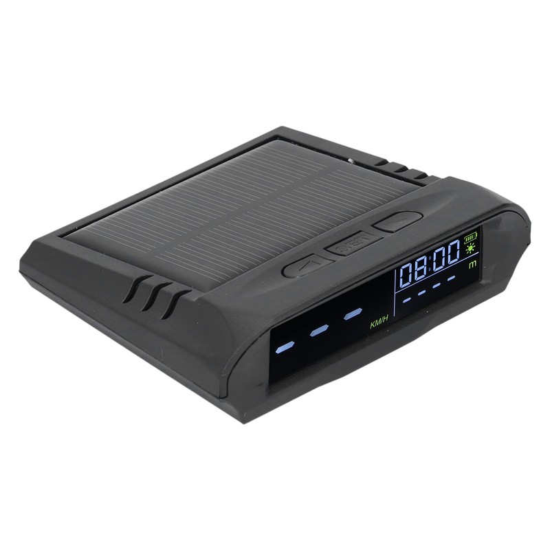 Smart HUD Display Digital Solar Charged Displays Time Temp Over