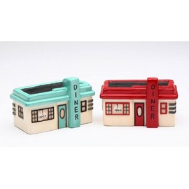Appletree Design Road Trip Diner Salt and Pepper Set, 3-1/2 by 2 by 1-3/4-Inch