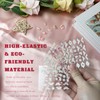 Embossed White Floral Nail Stickers Set – 5 Sheets Self-Adhesive