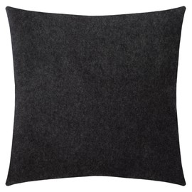 Zoeppritz 702291-960-50x50 Soft Fleece Cushion Cover with Distinctive Cashmere Handfeel, Colour: 960 Anthracite Mel., Easy Care, Suitable for Allergy Sufferers, Dimensions: 50 x 50 cm