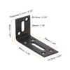 sourcing map Adjustable L Corner Braces, 4Pcs 80 x 40