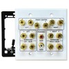 DIYTECH Speaker Wall Plate, 7.2 Home Theater Wall Plate, 2
