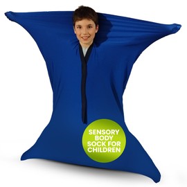 FDMT Sensory Sock for Kids -Exploration Body Sock for Body Balance & Coordination Skills -Durable, Lightweight & Breathable 4-Way Spandex Fiber Sensory Sock (140 x 70 cm)