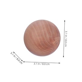 DOITOOL Wooden Round Ball Unfinished Natural Wood Craft Accessory for DIY Projects Shower Home Decoration Diameter Easy to Paint Decorate