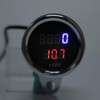 BOROCO 2 in 1 Motorcycle LED Digital Voltmeter Tachometer Meter