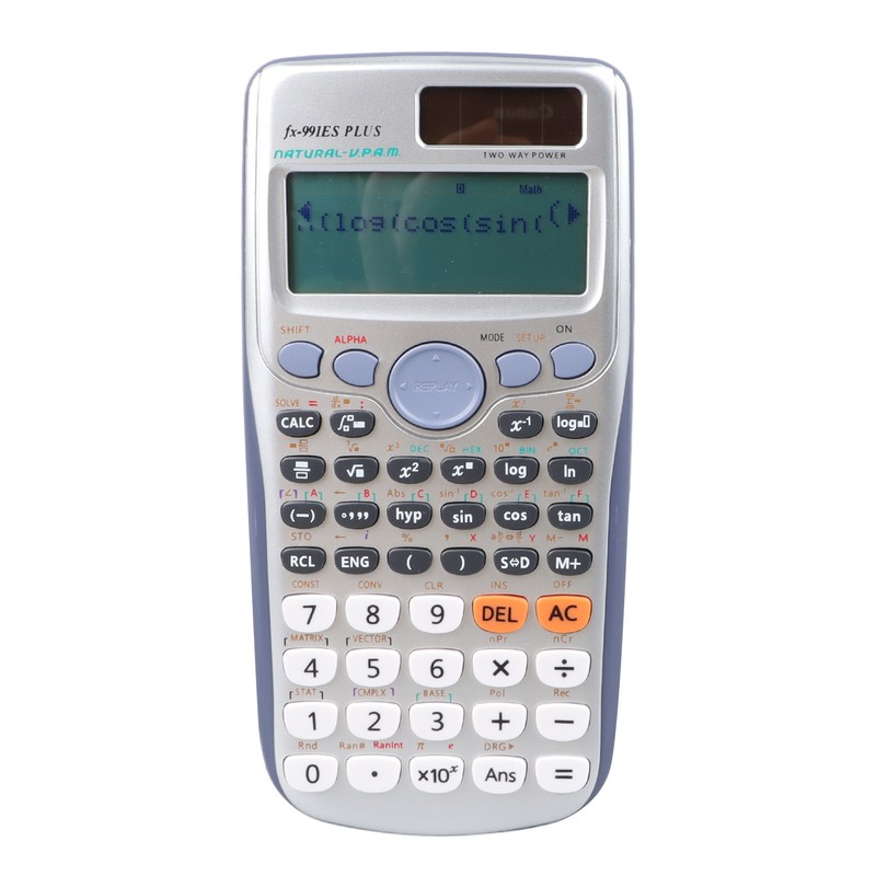 Scientific Calculator Large Display 417 Functions Battery Power Sliding Cove