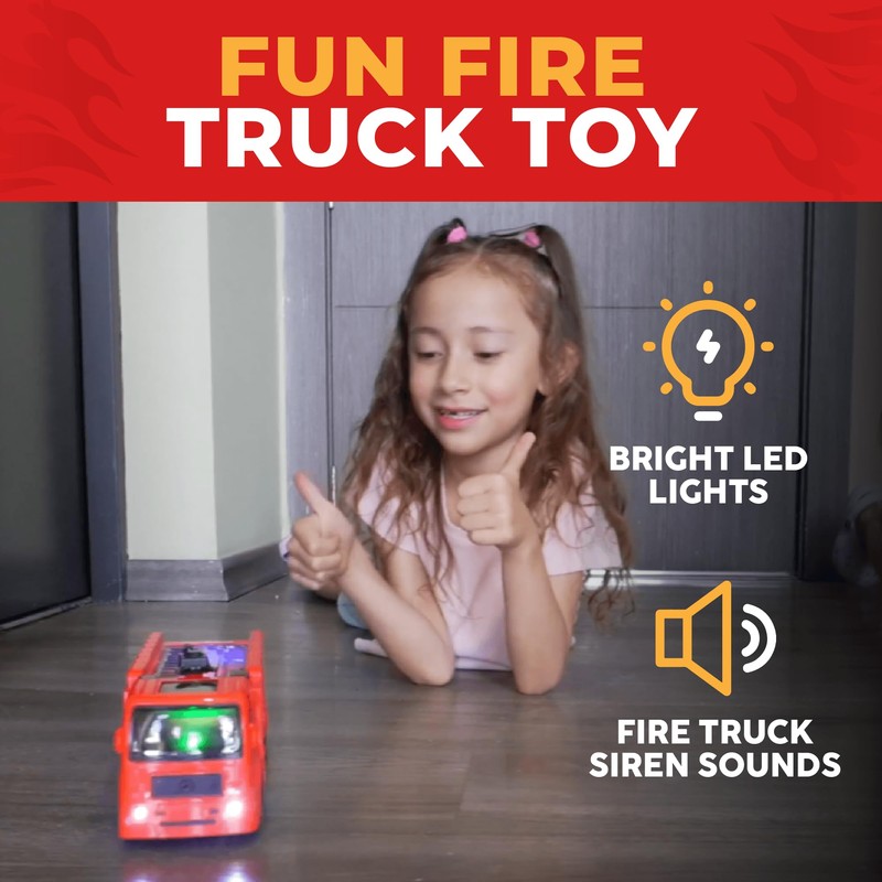 WolVolk Electric Firetruck Toy - Unstoppable Adventure with The Fire