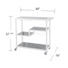Holly & Martin Zephs Bar Cart White - Stylish Bar