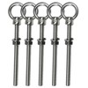CUKAYO Eye Bolts, 5pack 3/8" X 4-3/4" Heavy Duty Shoulder