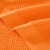 sense gnosis Super Soft Orange Bath Towels Terry Striped Weave