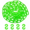 M METERXITY Plastic Barriers Chain, 10Ft Length Green Plastic Waterproof
