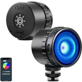 GVM RGB Video Lights, Waterproof LED Camera Light Portable Photography Lighting, APP Control for YouTube Photography Lighting,2000K~5600K, 8 Kinds of The Scene Lights