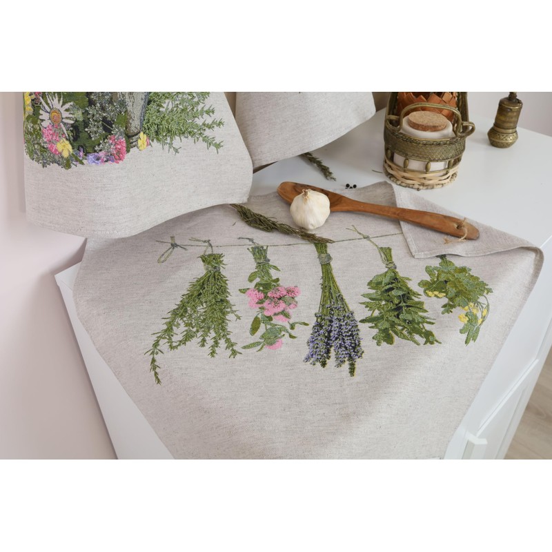 textile idea - Set of 3 Half-Linen Tea Towels 46