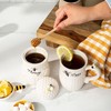 Young's Inc. Ceramic Honey Jar with Wooden Honey Dipper -