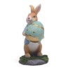 Easter Bunny Figurines with Carrot Cute Resin Bunny Rabbit Statue
