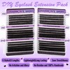 600pcs Lash Clusters, Lashes Individual Cluster Natural Individual Eyelashes, 10-18mm