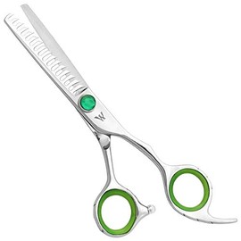 Washi Beauty Cotton Candy Professional Beauty Hair Cutting Shears (16 Tooth Texturizer, Green)