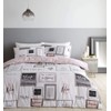 Catherine Lansfield Sleep Dreams Reversible Single Duvet Cover Set with