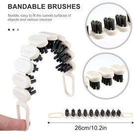 3Pcs Bathroom Crevice Gaps Cleaning Brush,Bendable Crevice Cleaning Brush,Bendable Brush Multifunctional Cleaning Tool,Groove Cleaning Brush,Gap Brush for Bathroom Household Use Kitchen 2 Types