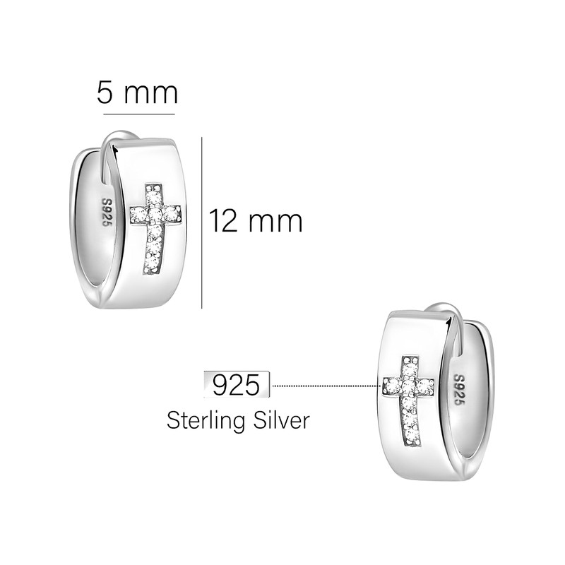 SOFIA MILANI - Women's Earrings 925 Silver with Zirconia Stones