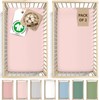 Bunnyjik GOTS Organic 2 x Baby Cot Fitted Sheets -