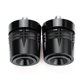 MOWOK Fit For Kawasaki Ninja 250 300 400 1000 ZX10R ZX6R Z900 Z400 Vulacn s 650 M8 Motorcycle Handlebar Plug Handle bar Ends Sliders (Black)