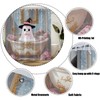 ZRUWUA Halloween Ghost Shower Curtain Funny Spooky Take a Bath