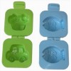 JapanBargain Japanese Car & Fish Plastic Egg Mold for Bento