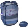 Simple Houseware Mesh Pop-Up Laundry Hamper Basket with Side Pocket,