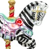 SIKORA BS457 Carousel Zebra Christmas Tree Decoration Glass Figure Christmas