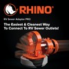 Camco Rhino RV Sewer Adapter PRO - Clear Sewer Hose