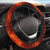 Flames Burning Fire Steering Wheel Covers,Anti Slip Sweat Absorption Elasticity